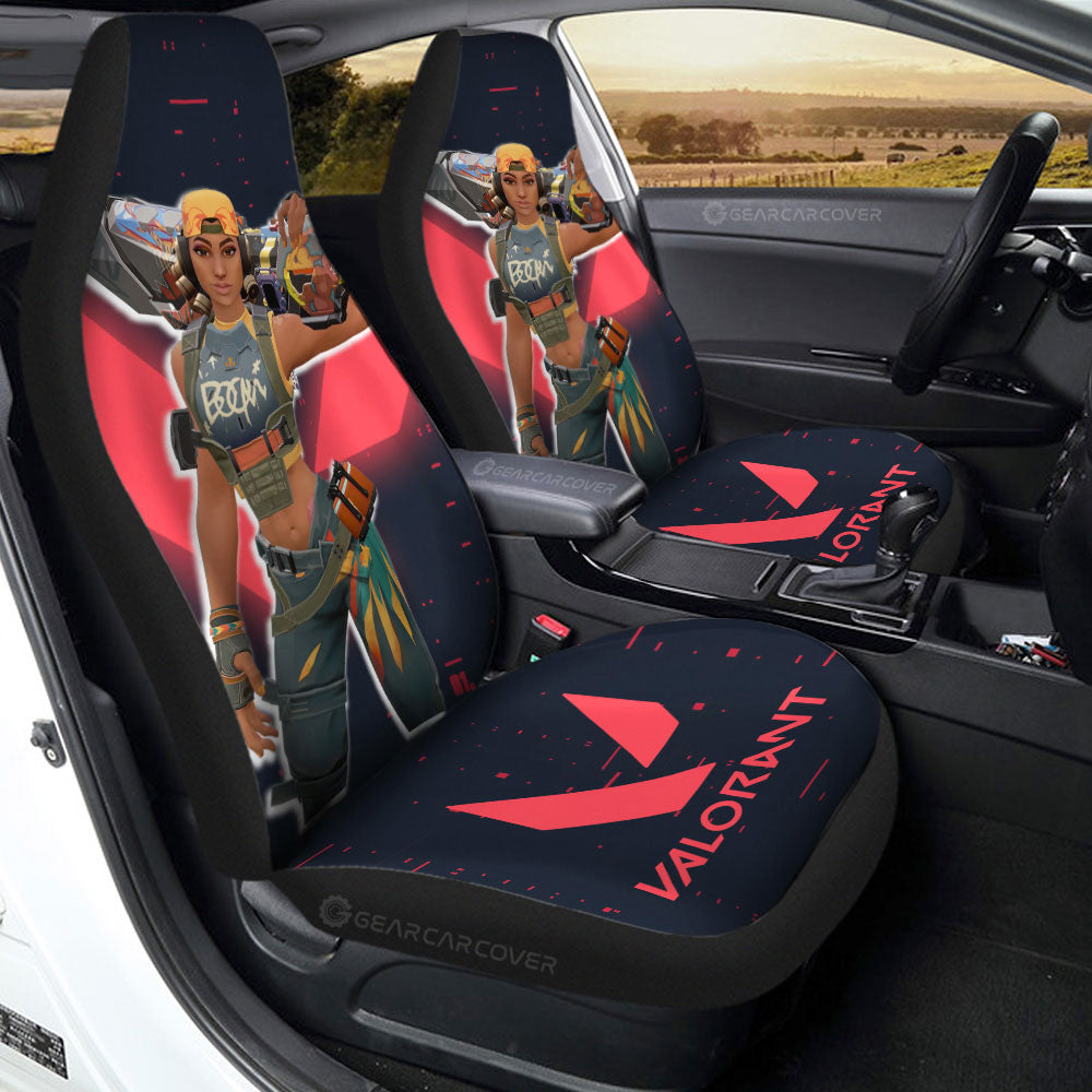Raze Car Seat Covers Custom Valorant Agent - Gearcarcover - 2