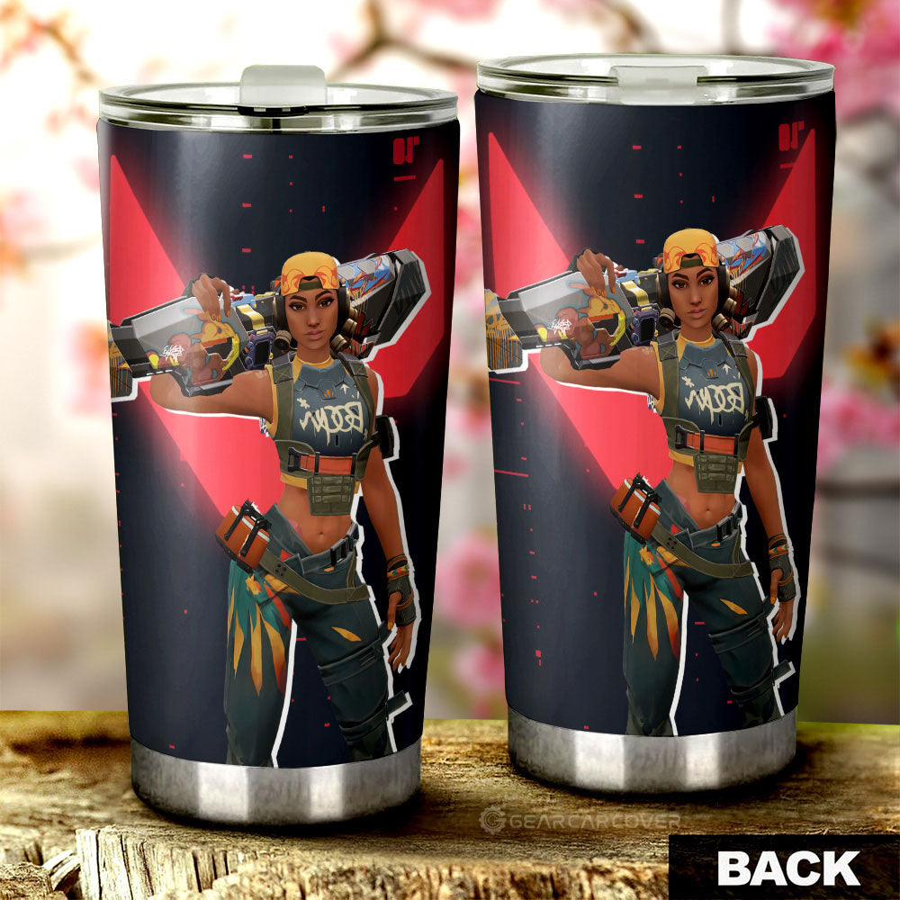 Raze Tumbler Cup Custom Valorant Agent - Gearcarcover - 3