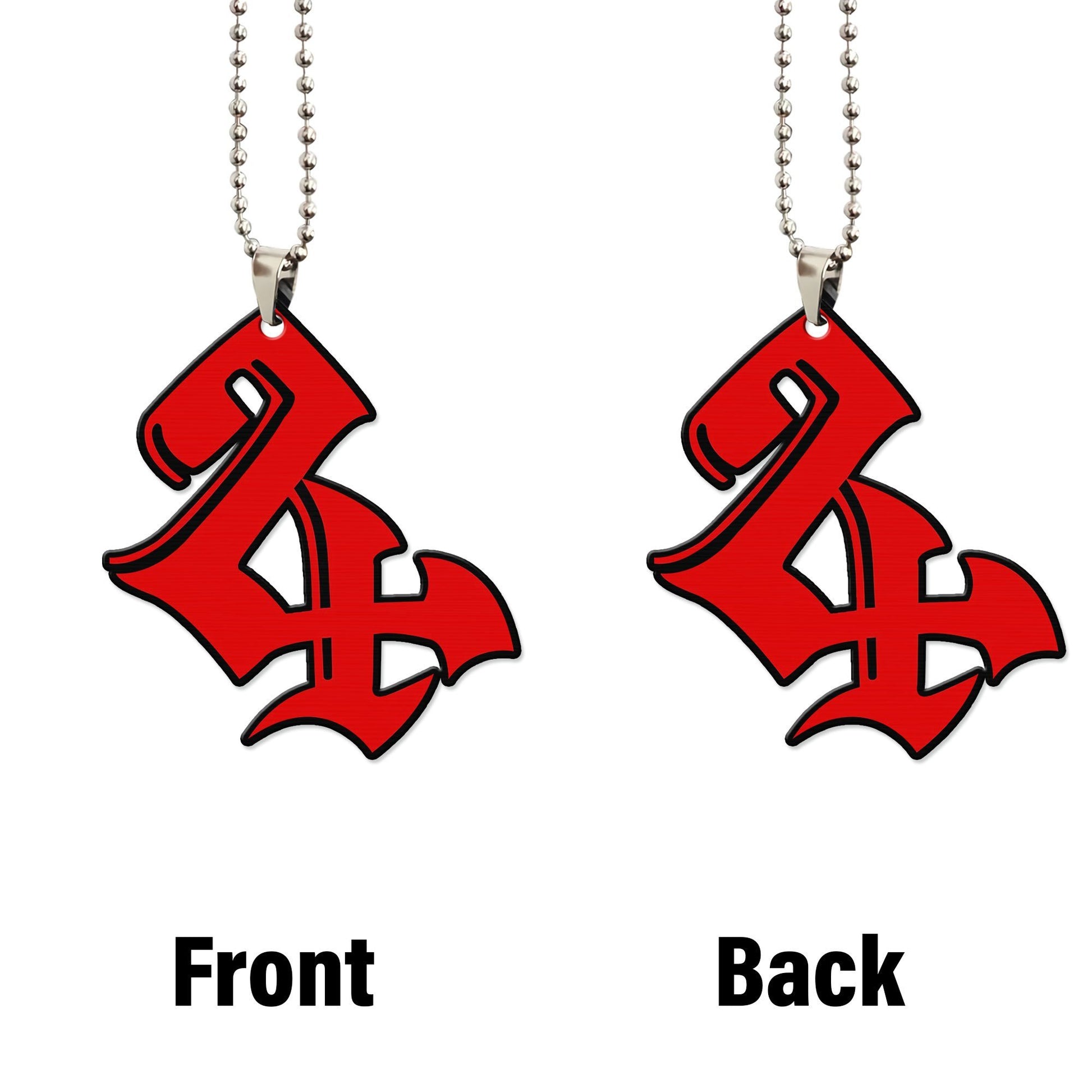 Red Quatro Cerberus Symbol Ornament Custom Fairy Tail Anime Car Accessories - Gearcarcover - 4