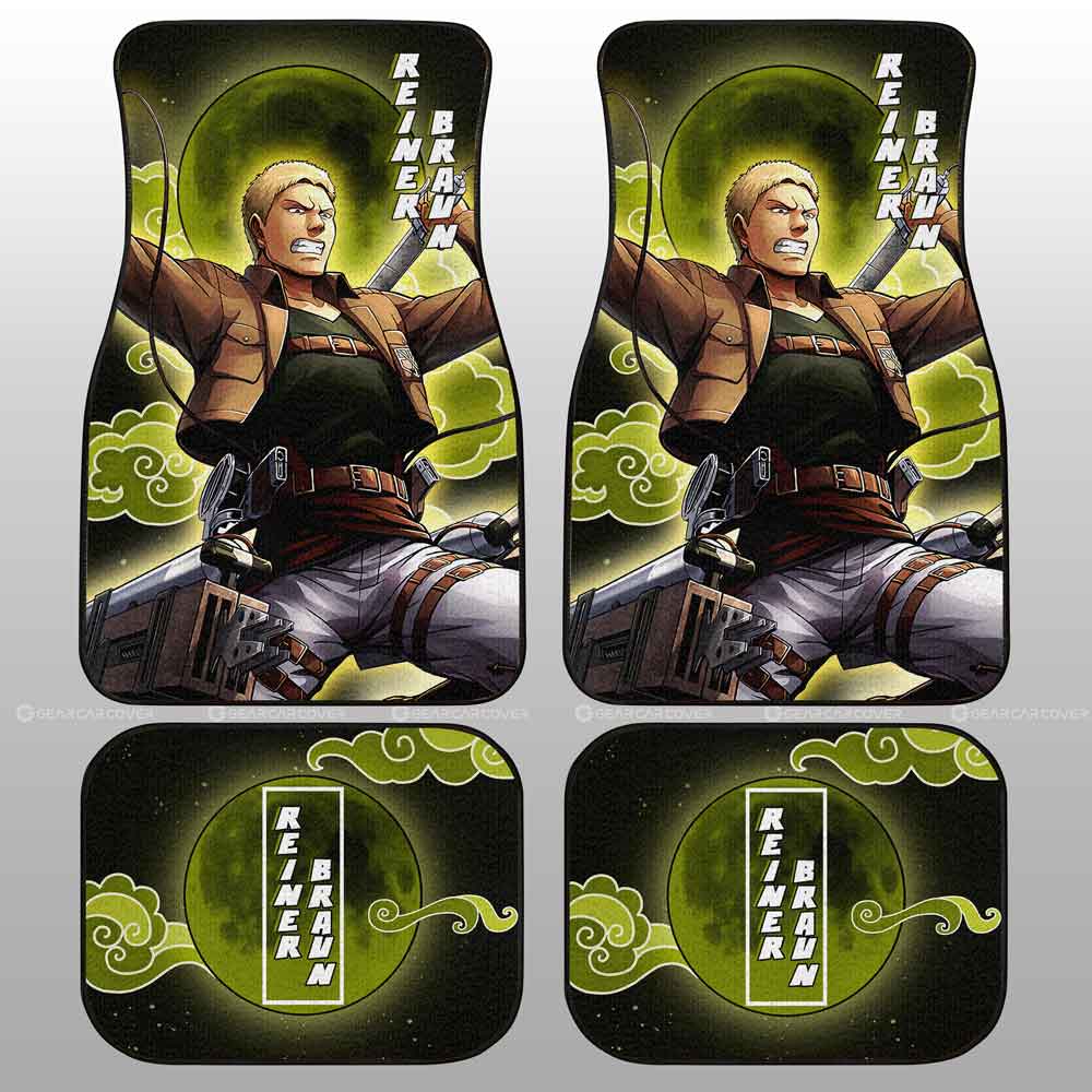 Reiner Braun Car Floor Mats Custom Attack On Titan Anime - Gearcarcover - 2