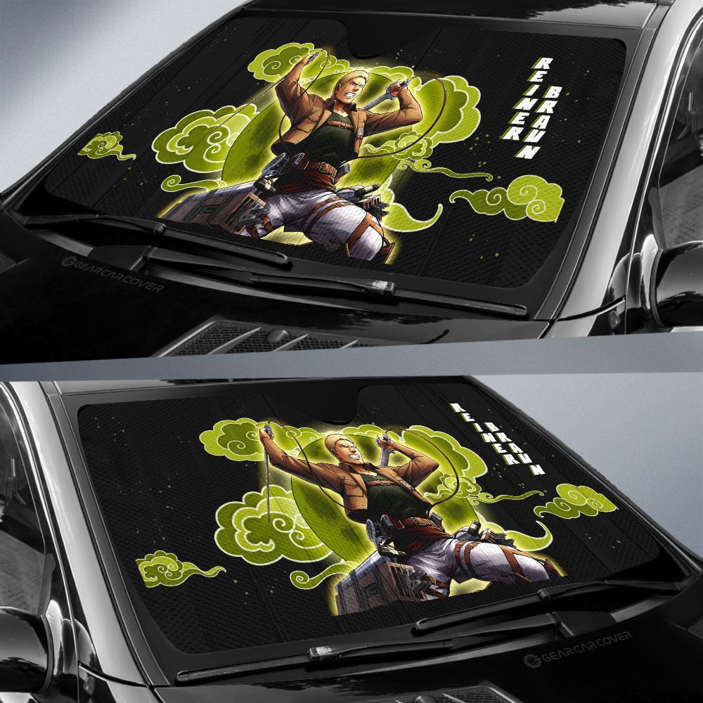 Reiner Braun Car Sunshade Custom Attack On Titan Anime - Gearcarcover - 2