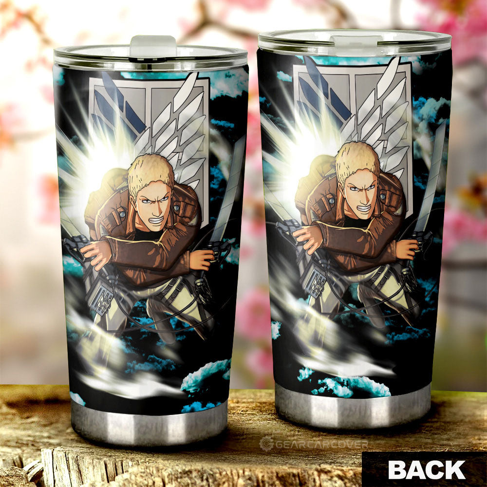 Reiner Braun Tumbler Cup Custom Attack On Titan Anime Car Interior Accessories - Gearcarcover - 3