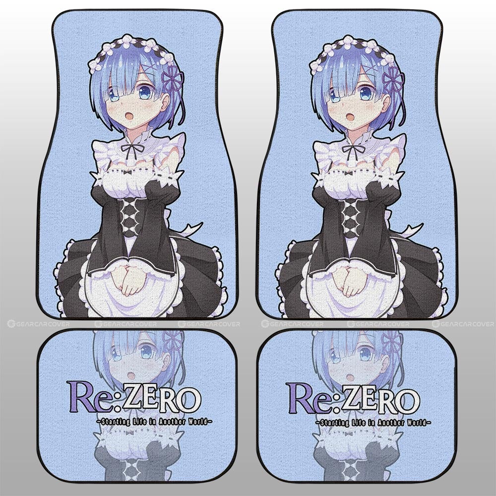 Rem Car Floor Mats Custom Main Re:Zero Anime Car Accessories - Gearcarcover - 2