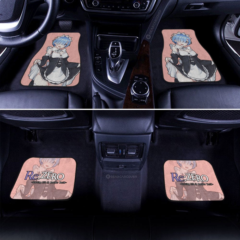Rem Car Floor Mats Custom Main Re:Zero Anime Car Accessories - Gearcarcover - 3