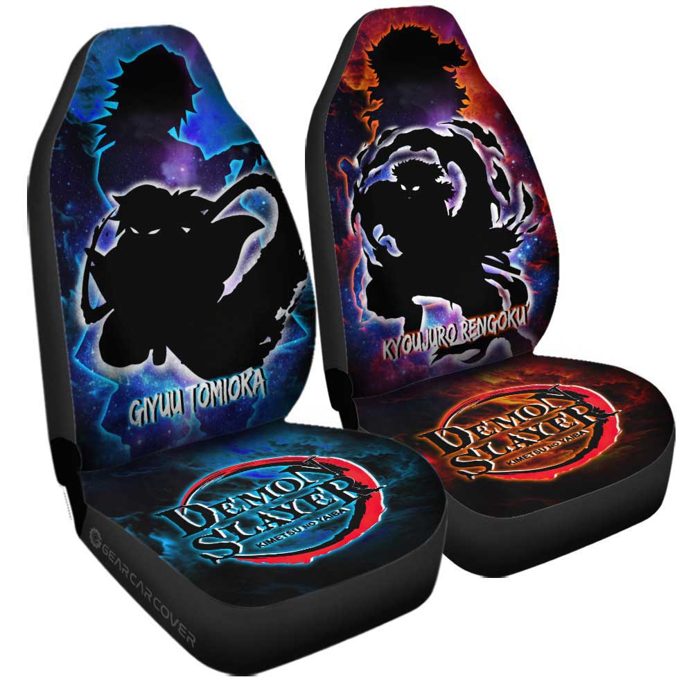 Rengoku And Giyuu Car Seat Covers Custom Demon Slayer Anime - Gearcarcover - 3