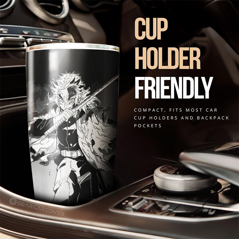 Rengoku Tumbler Cup Custom Kimetsu No Yaiba Manga Car Accessories - Gearcarcover - 3