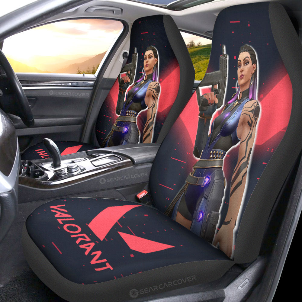 Reyna Car Seat Covers Custom Valorant Agent - Gearcarcover - 3