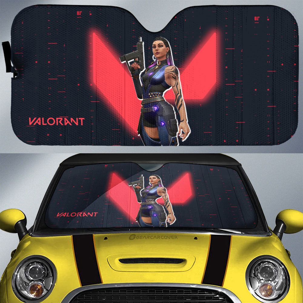 Reyna Car Sunshade Custom Valorant Agent - Gearcarcover - 1