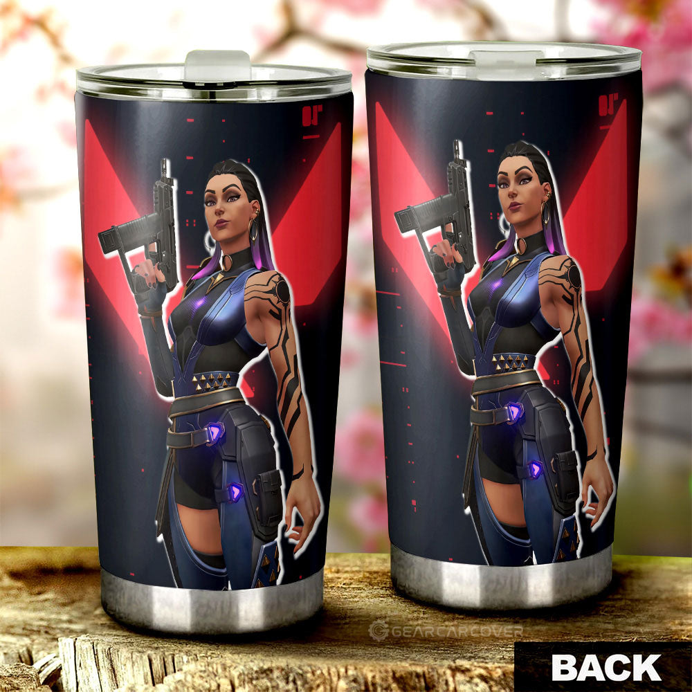 Reyna Tumbler Cup Custom Valorant Agent - Gearcarcover - 3