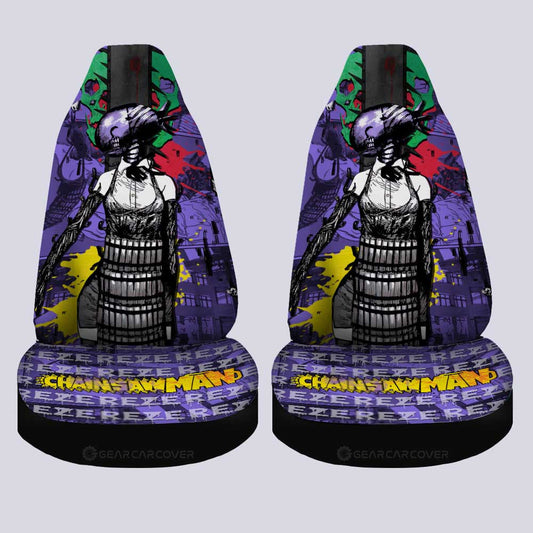 Reze Car Seat Covers Custom Chainsaw Man Anime Car Accessories - Gearcarcover - 2