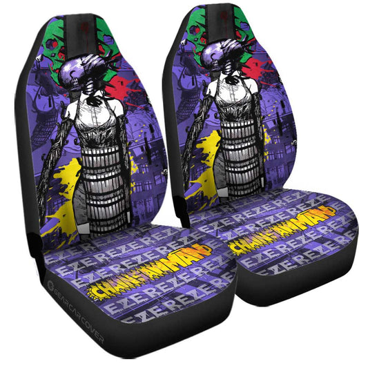 Reze Car Seat Covers Custom Chainsaw Man Anime Car Accessories - Gearcarcover - 1