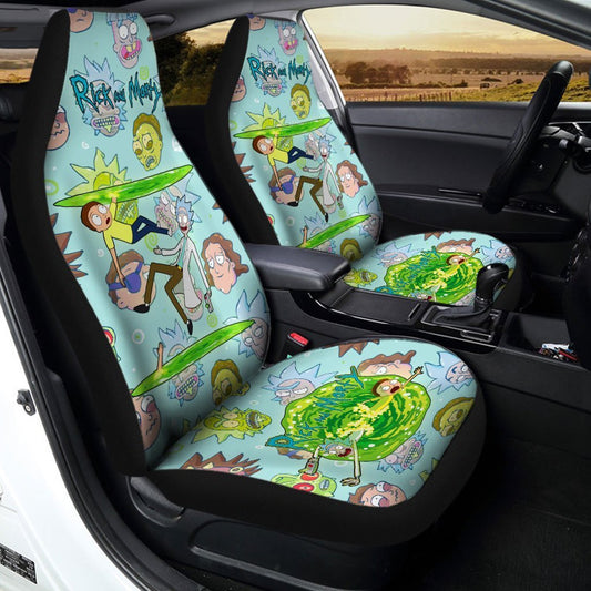 Rick and Morty Car Seat Covers Custom Facial Expressions - Gearcarcover - 2