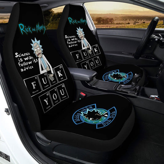 Rick and Morty Car Seat Covers Custom Funny Elements - Gearcarcover - 2