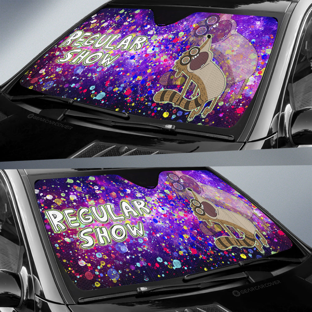 Rigby Car Sunshade Custom Regular Show Cartoon - Gearcarcover - 2