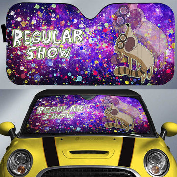 Rigby Car Sunshade Custom Regular Show Cartoon - Gearcarcover - 1