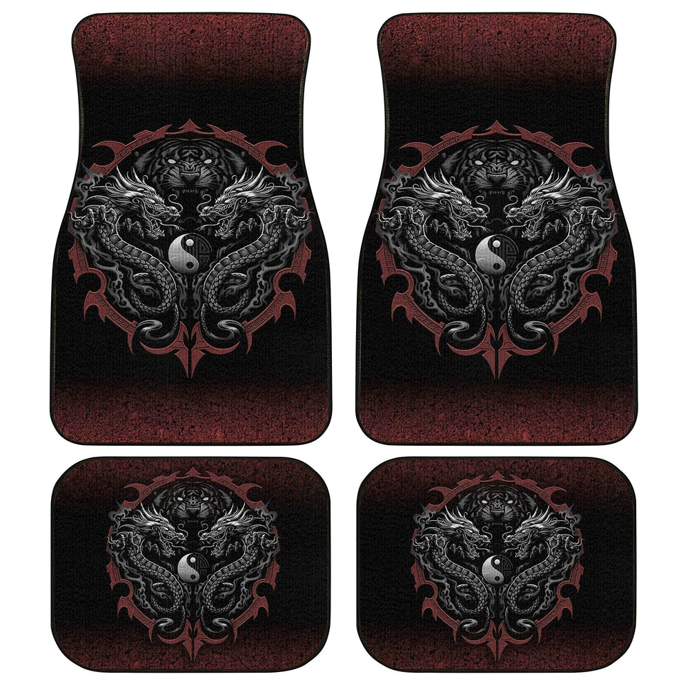 Rising Bengal Dragon Car Floor Mats Custom Cool Car Accessories - Gearcarcover - 1