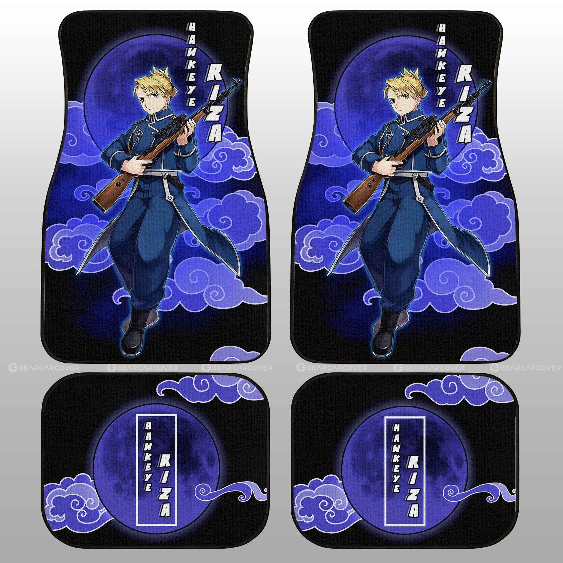 Riza Hawkeye Car Floor Mats Custom Fullmetal Alchemist Anime Car Interior Accessories - Gearcarcover - 2