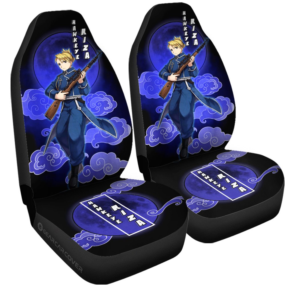 Riza Hawkeye Car Seat Covers Custom Fullmetal Alchemist Anime Car Interior Accessories - Gearcarcover - 3
