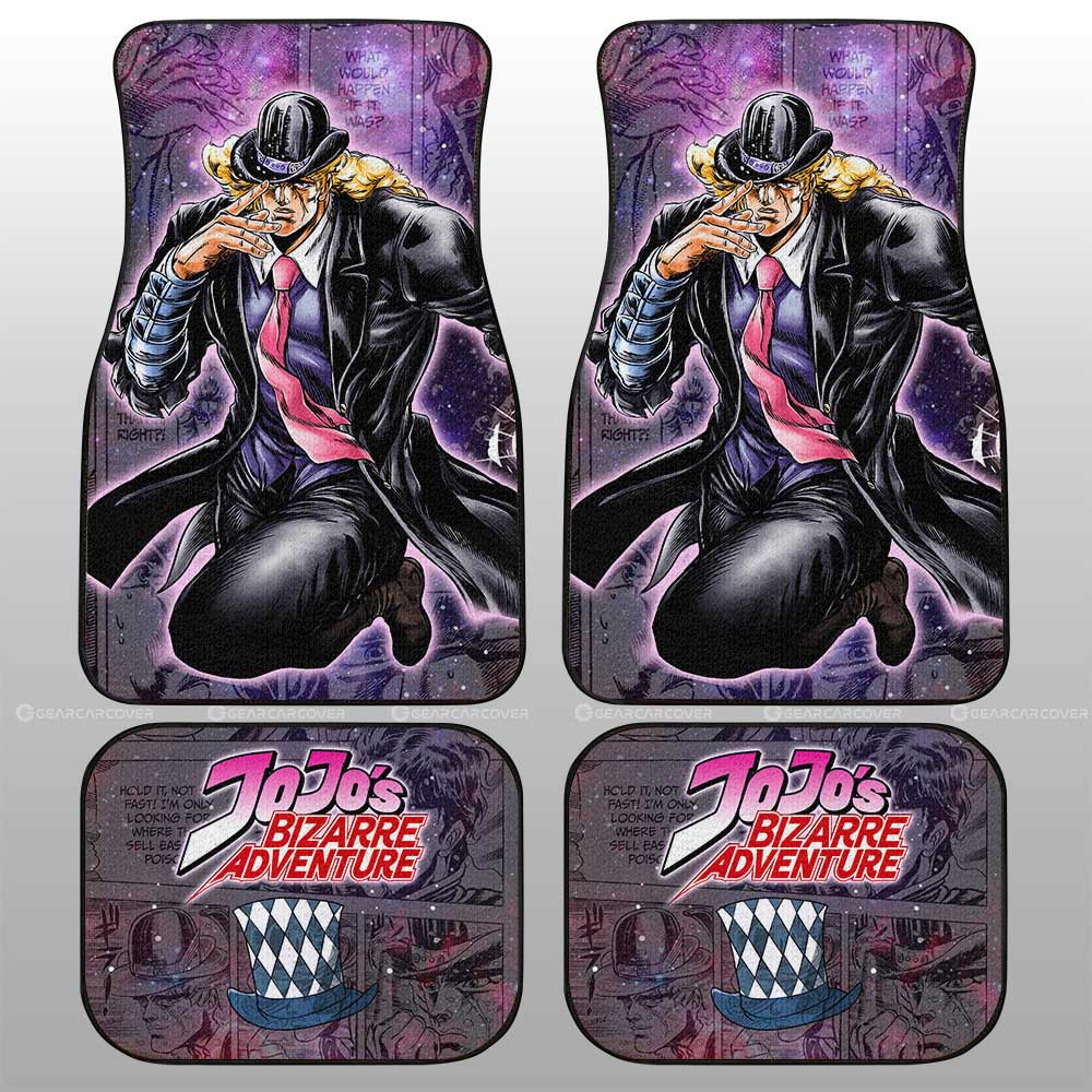 Robert E. O Speedwagon Car Floor Mats Custom JJBA Anime Car Accessories - Gearcarcover - 2