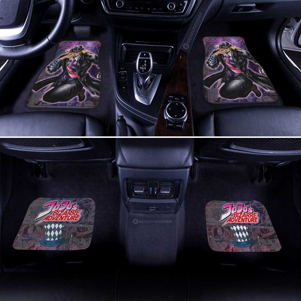 Robert E. O Speedwagon Car Floor Mats Custom JJBA Anime Car Accessories - Gearcarcover - 3