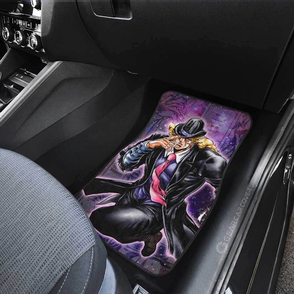 Robert E. O Speedwagon Car Floor Mats Custom JJBA Anime Car Accessories - Gearcarcover - 4