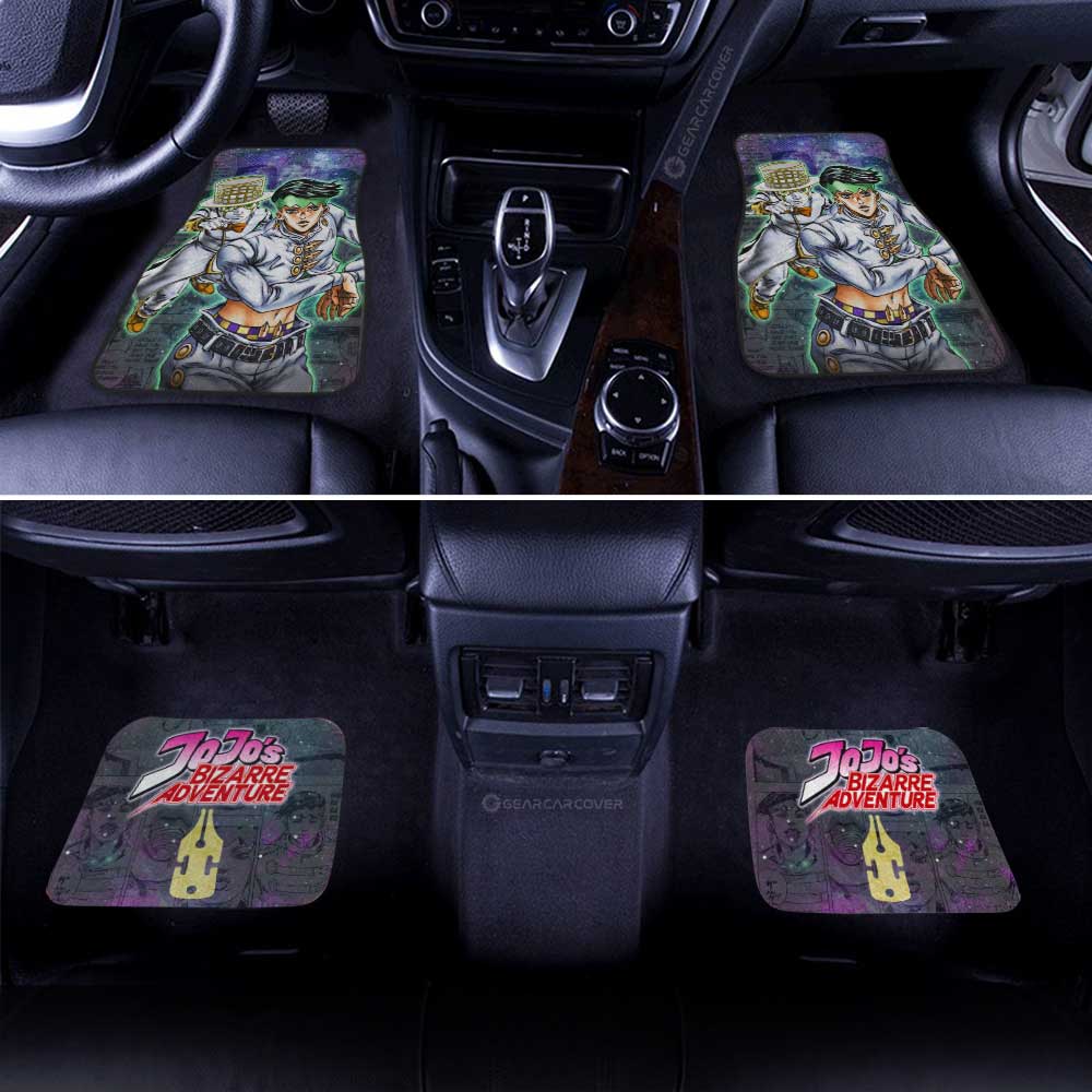 Rohan Kishibe Car Floor Mats Custom Galaxy Manga JJBA Anime - Gearcarcover - 3