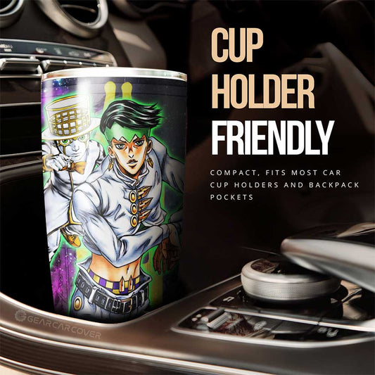 Rohan Kishibe Tumbler Cup Custom Galaxy Manga JJBA Anime - Gearcarcover - 2