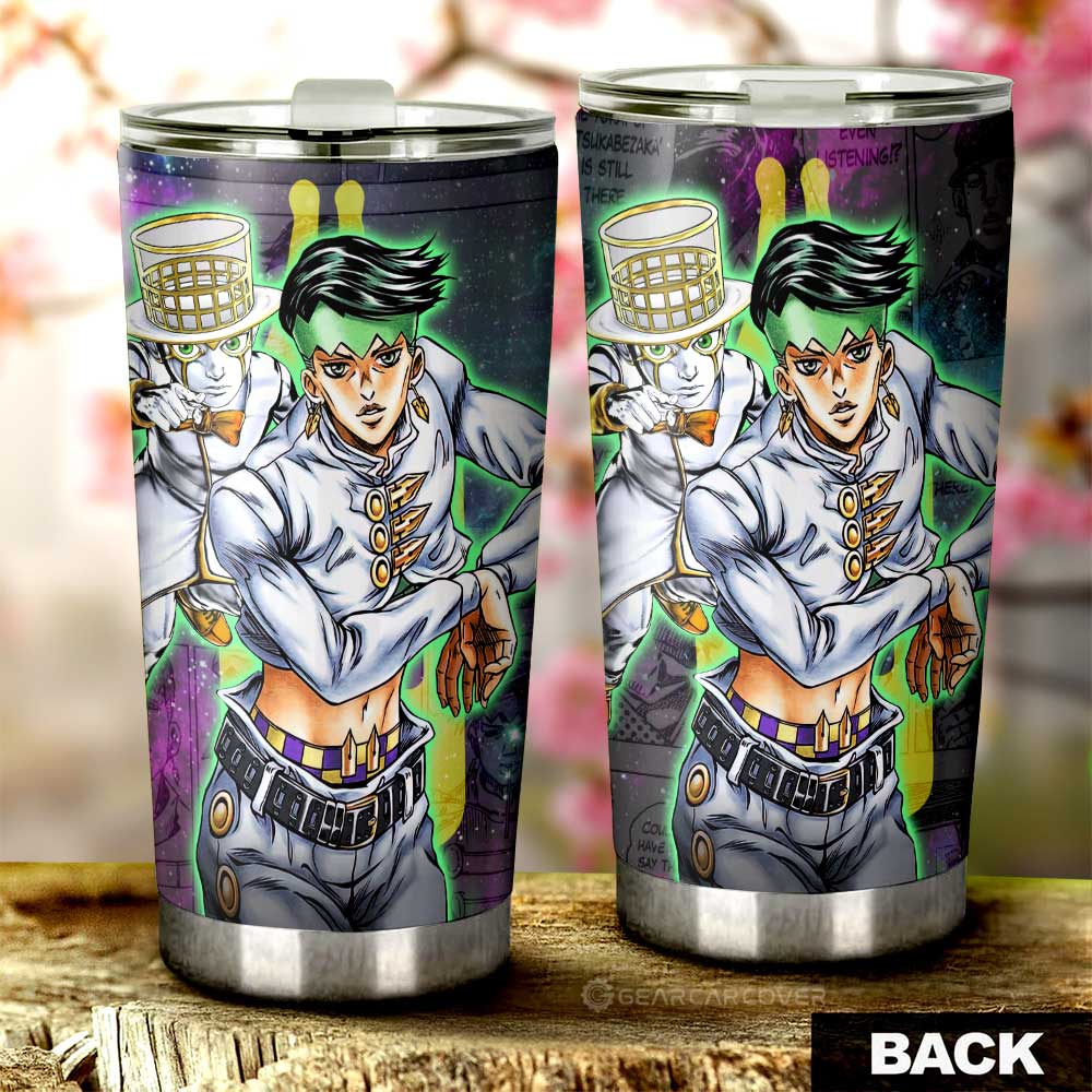 Rohan Kishibe Tumbler Cup Custom Galaxy Manga JJBA Anime - Gearcarcover - 3