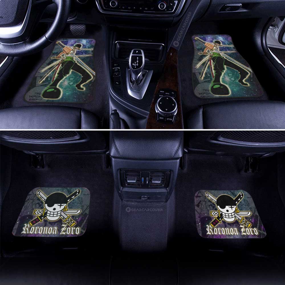 Roronoa Zoro Car Floor Mats Custom Galaxy Style One Piece Anime Car Accessories - Gearcarcover - 3