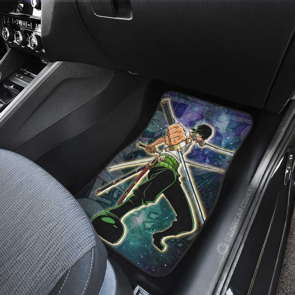 Roronoa Zoro Car Floor Mats Custom Galaxy Style One Piece Anime Car Accessories - Gearcarcover - 4