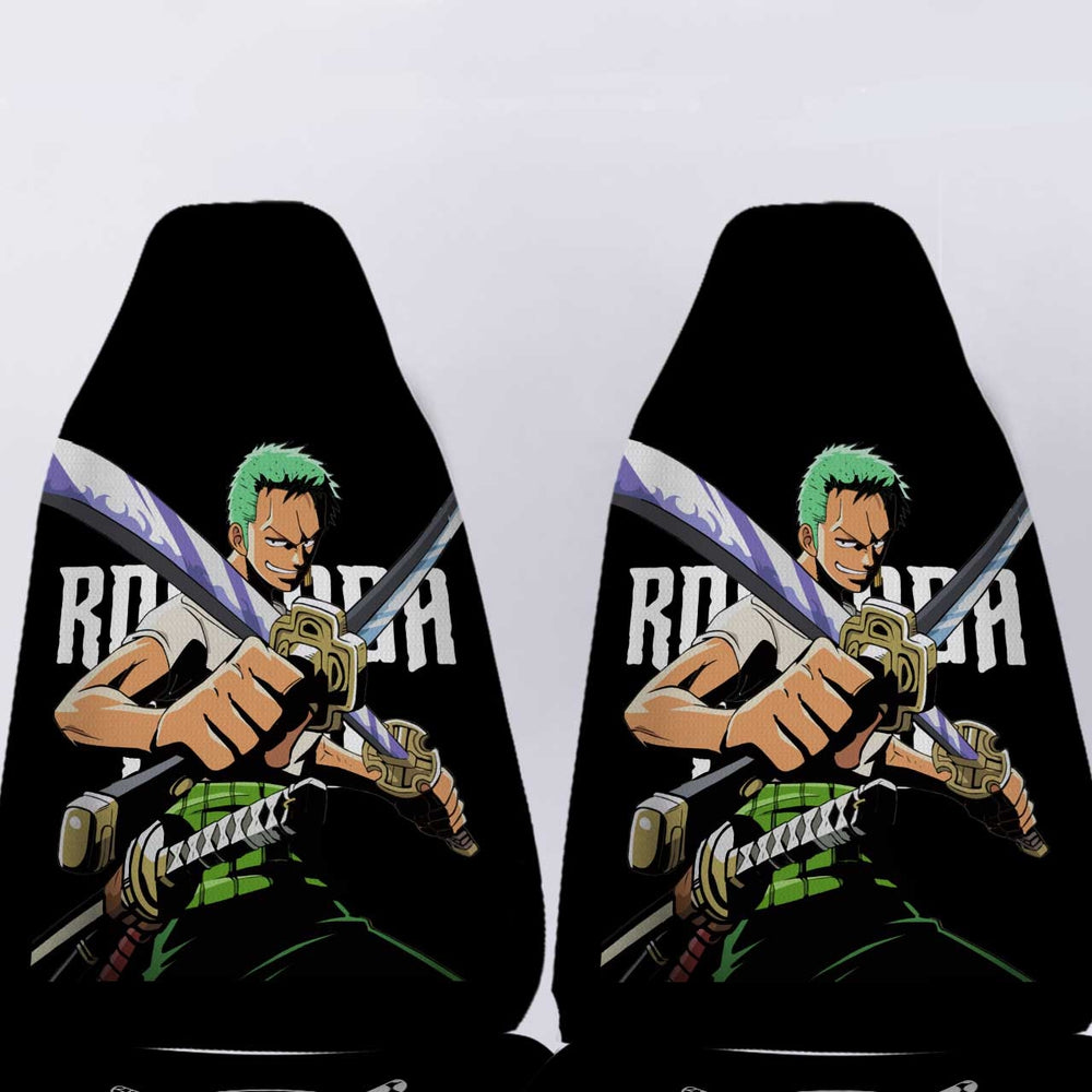 Roronoa Zoro Car Seat Covers Custom Name One Piece Anime Car Accessories - Gearcarcover - 4