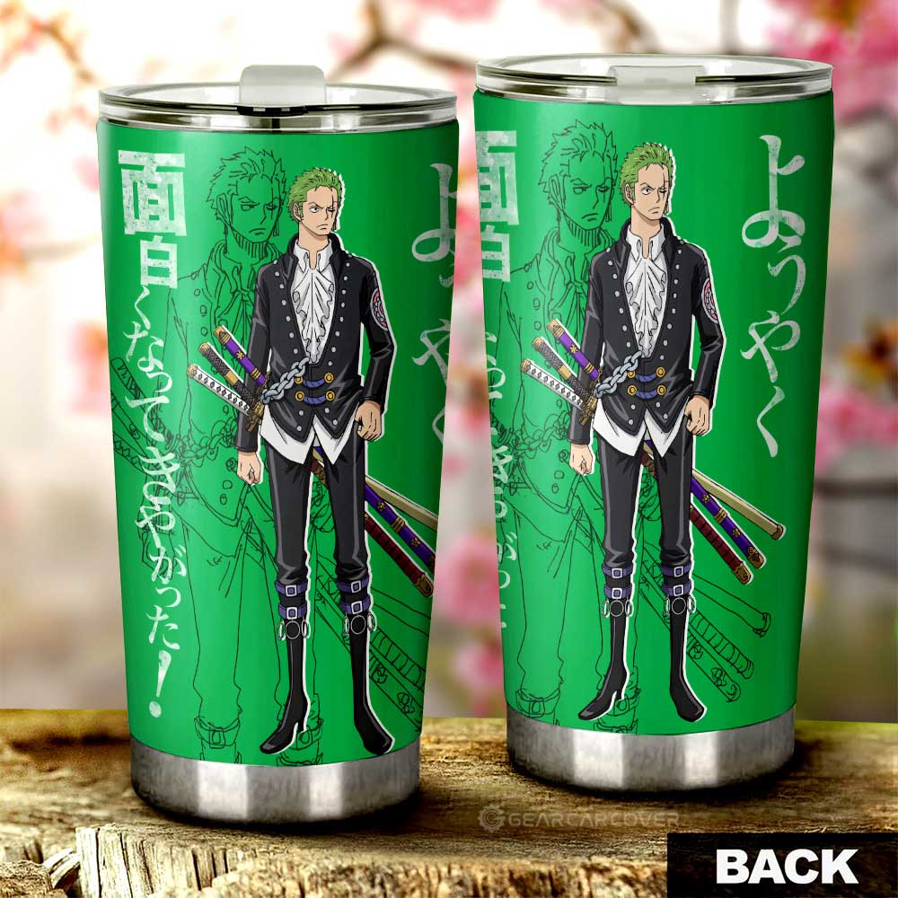 Roronoa Zoro Film Red Tumbler Cup Custom One Piece Anime Car Interior Accessories - Gearcarcover - 3