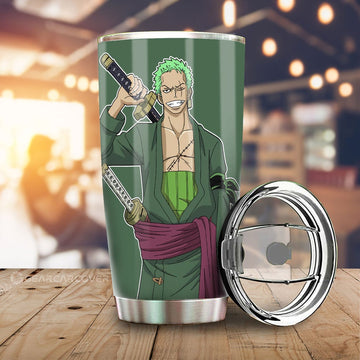 Roronoa Zoro Tumbler Cup Custom One Piece Anime - Gearcarcover - 1