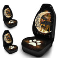 Rottweiler Car Seat Covers I Love You To The Moon and Back Idea Car Accessories For Rottweiler Lovers - Gearcarcover - 4