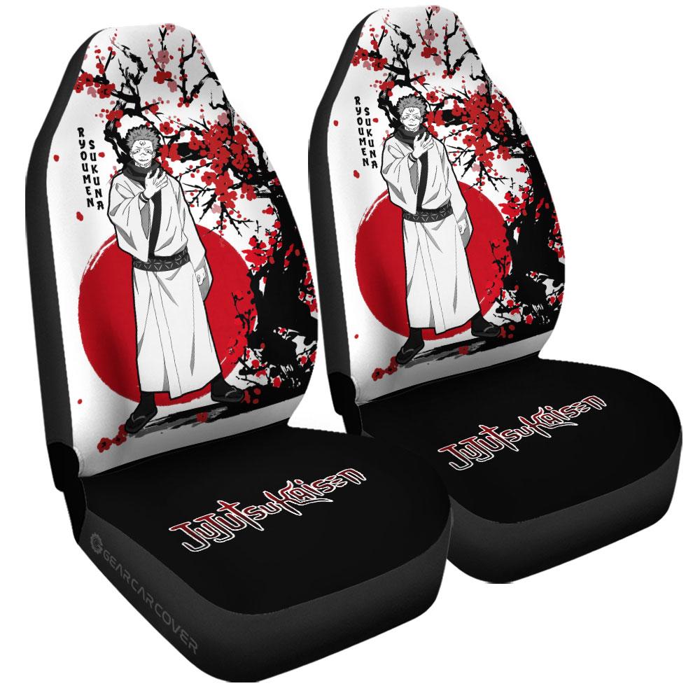 Ryomen Sukuna Car Seat Covers Custom Japan Style Jujutsu Kaisen Anime Car Accessories - Gearcarcover - 3