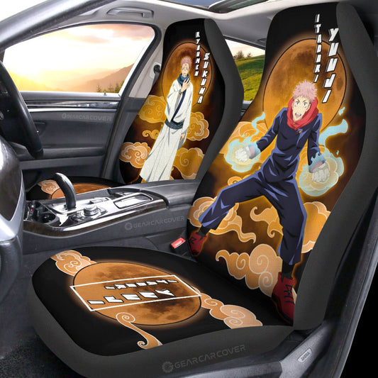 Ryoumen Sukuna And Yuuji Itadori Car Seat Covers Custom Jujutsu Kaisen Anime Car Interior Accessories - Gearcarcover - 2