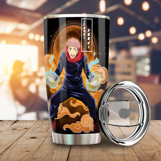 Ryoumen Sukuna And Yuuji Itadori Tumbler Cup Custom Jujutsu Kaisen Anime Car Interior Accessories - Gearcarcover - 2