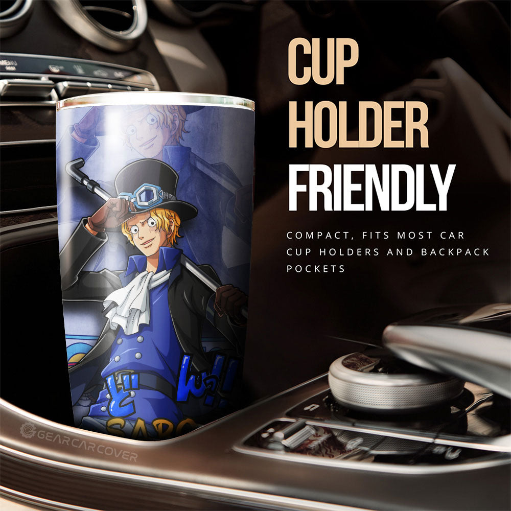 Sabo Tumbler Cup Custom One Piece Anime Car Accessories - Gearcarcover - 2