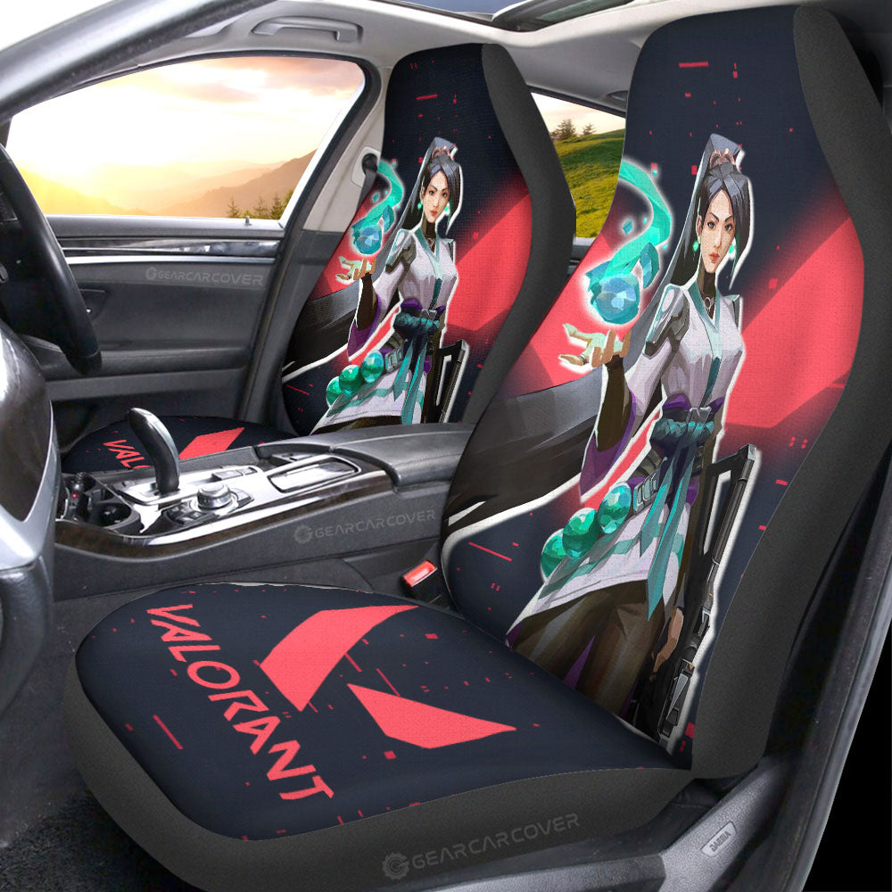 Sage Car Seat Covers Custom Valorant Agent - Gearcarcover - 3