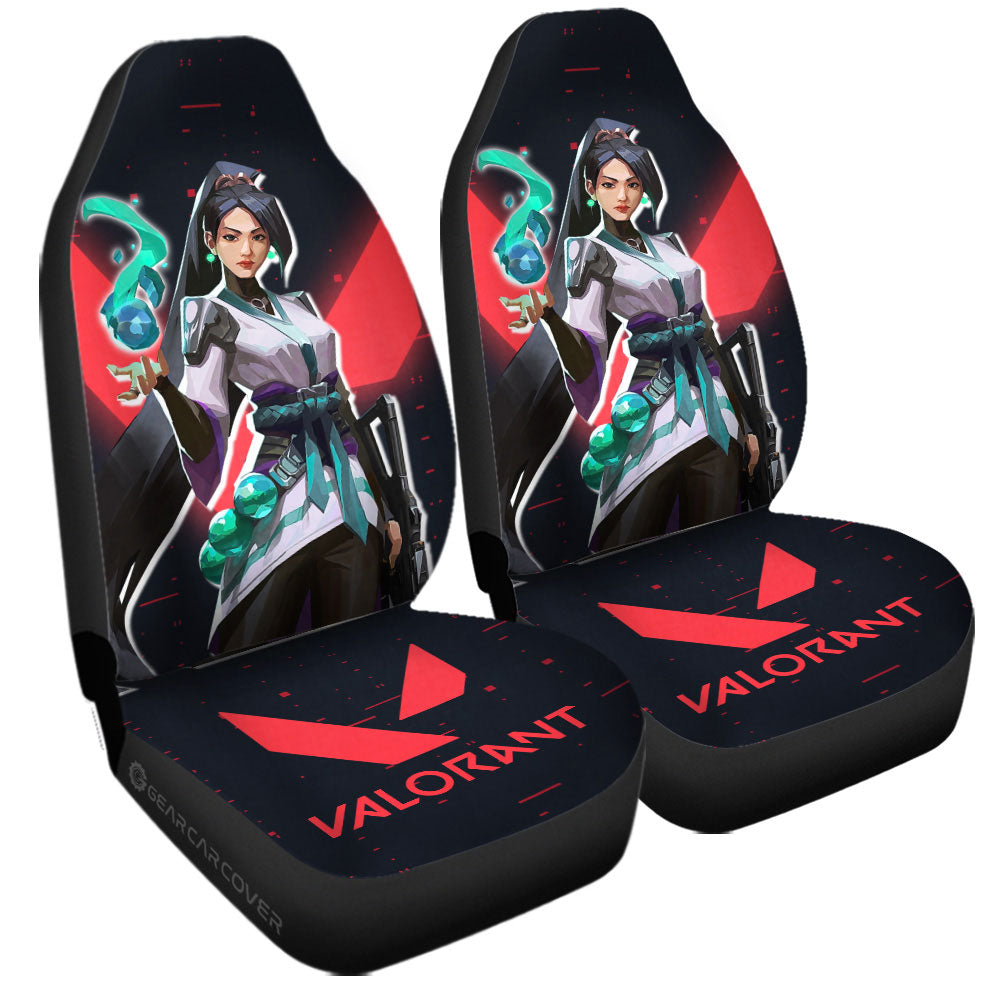 Sage Car Seat Covers Custom Valorant Agent - Gearcarcover - 1