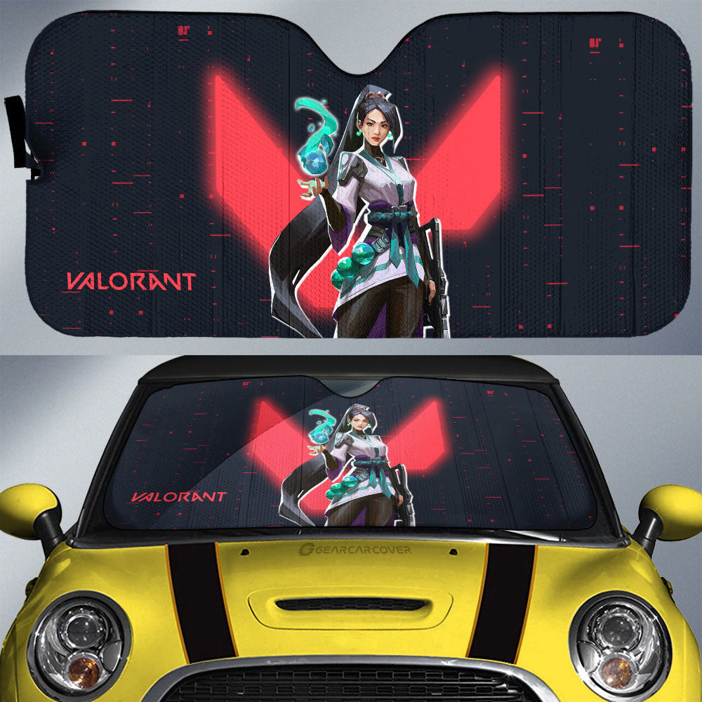Sage Car Sunshade Custom Valorant Agent - Gearcarcover - 1