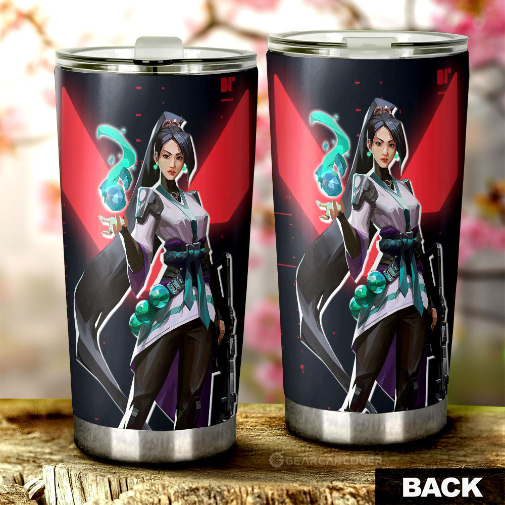 Sage Tumbler Cup Custom Valorant Agent - Gearcarcover - 3
