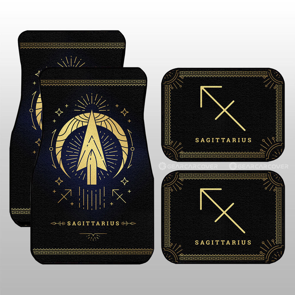 Sagittarius Car Floor Mats Custom Zodiac Car Accessories - Gearcarcover - 3