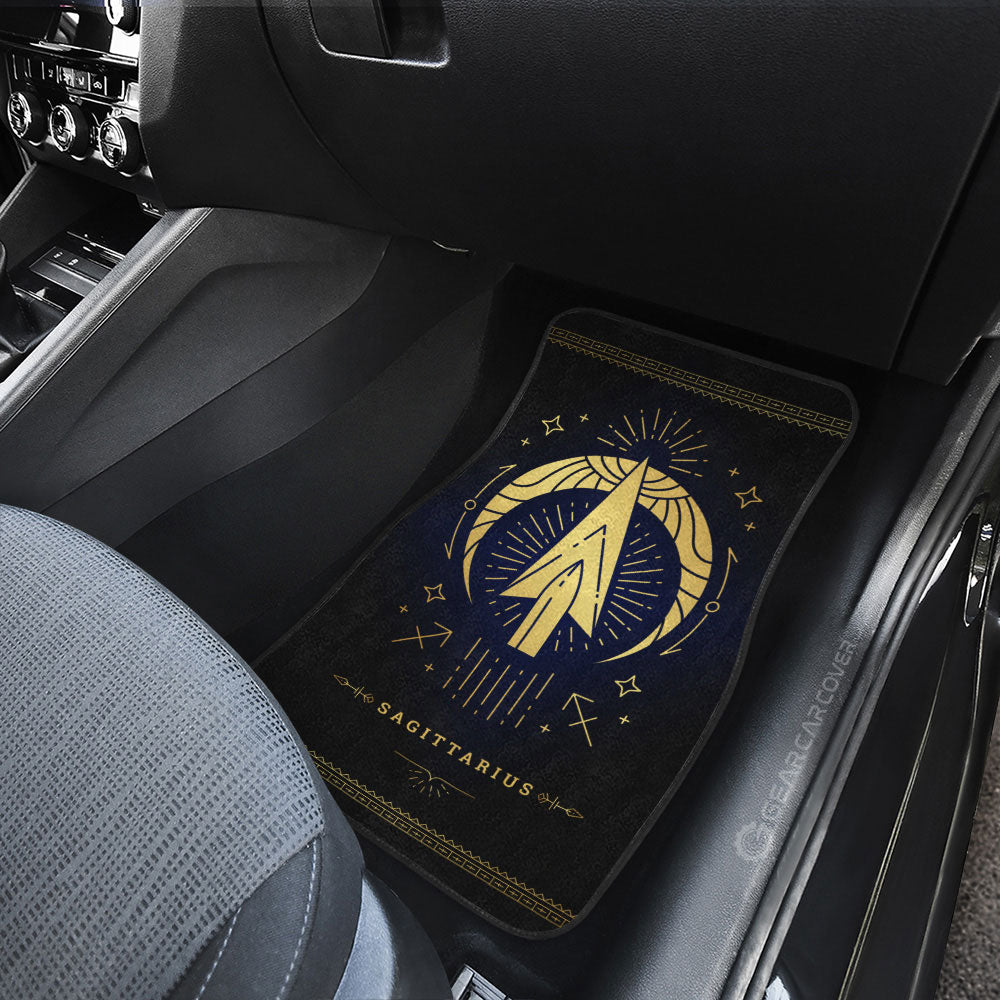Sagittarius Car Floor Mats Custom Zodiac Car Accessories - Gearcarcover - 4