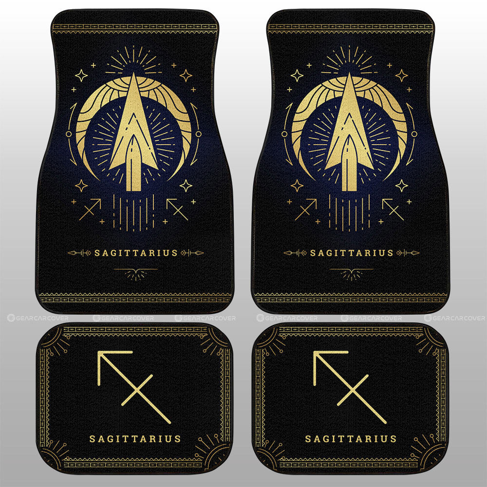 Sagittarius Car Floor Mats Custom Zodiac Car Accessories - Gearcarcover - 1