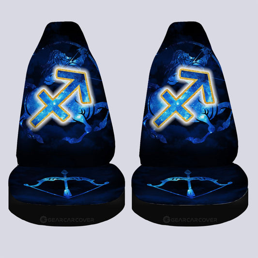 Sagittarius Car Seat Covers Custom Name Zodiac Car Accessories - Gearcarcover - 2