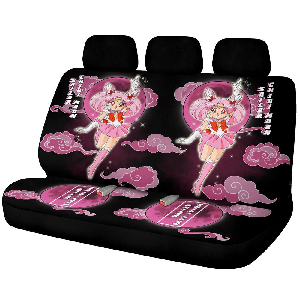 Sailor Chibi Moon Car Back Seat Covers Custom Sailor Moon Anime Car Accessories - Gearcarcover - 1