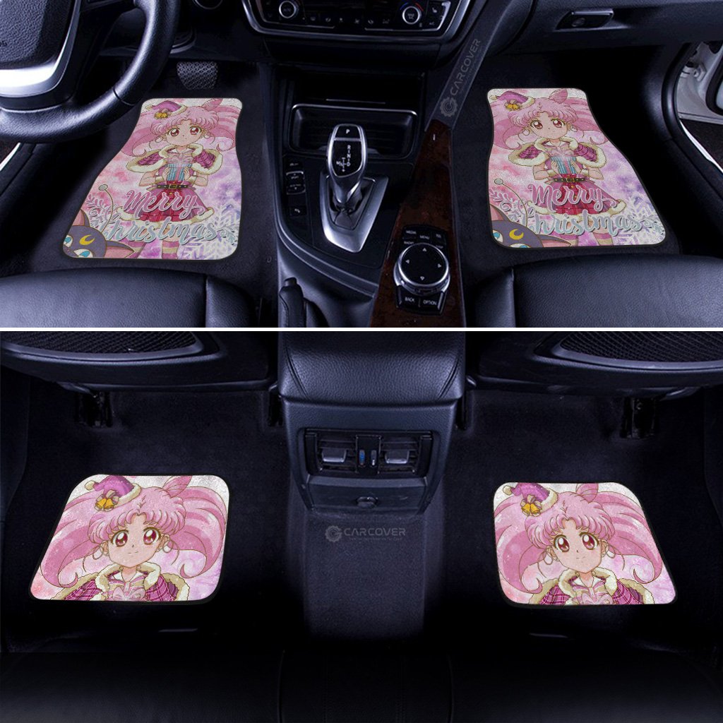 Sailor Chibi Moon Merry Christmas Car Floor Mats Custom Anime Sailor Moon Car Accessories - Gearcarcover - 3