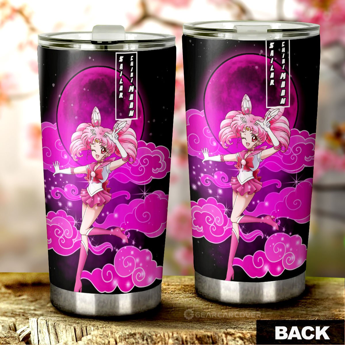Sailor Chibi Moon Tumbler Cup Custom Sailor Moon Anime Car Interior Accessories - Gearcarcover - 3