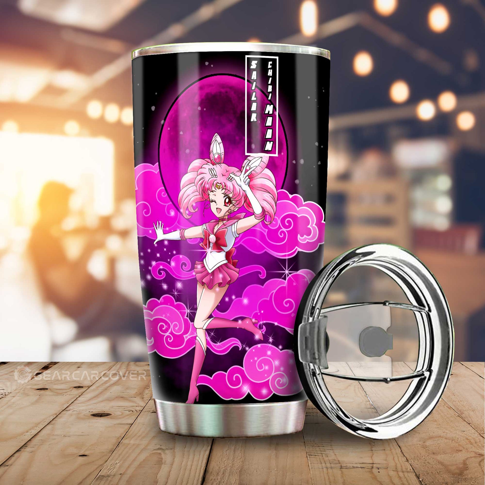 Sailor Chibi Moon Tumbler Cup Custom Sailor Moon Anime Car Interior Accessories - Gearcarcover - 1